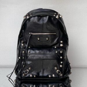 Studded Black Backpack