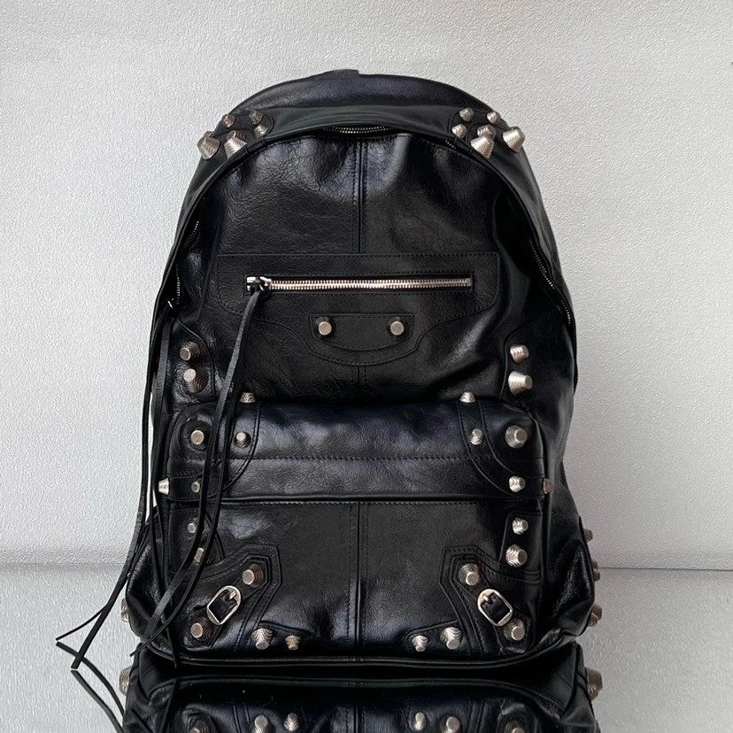 Studded Black Backpack