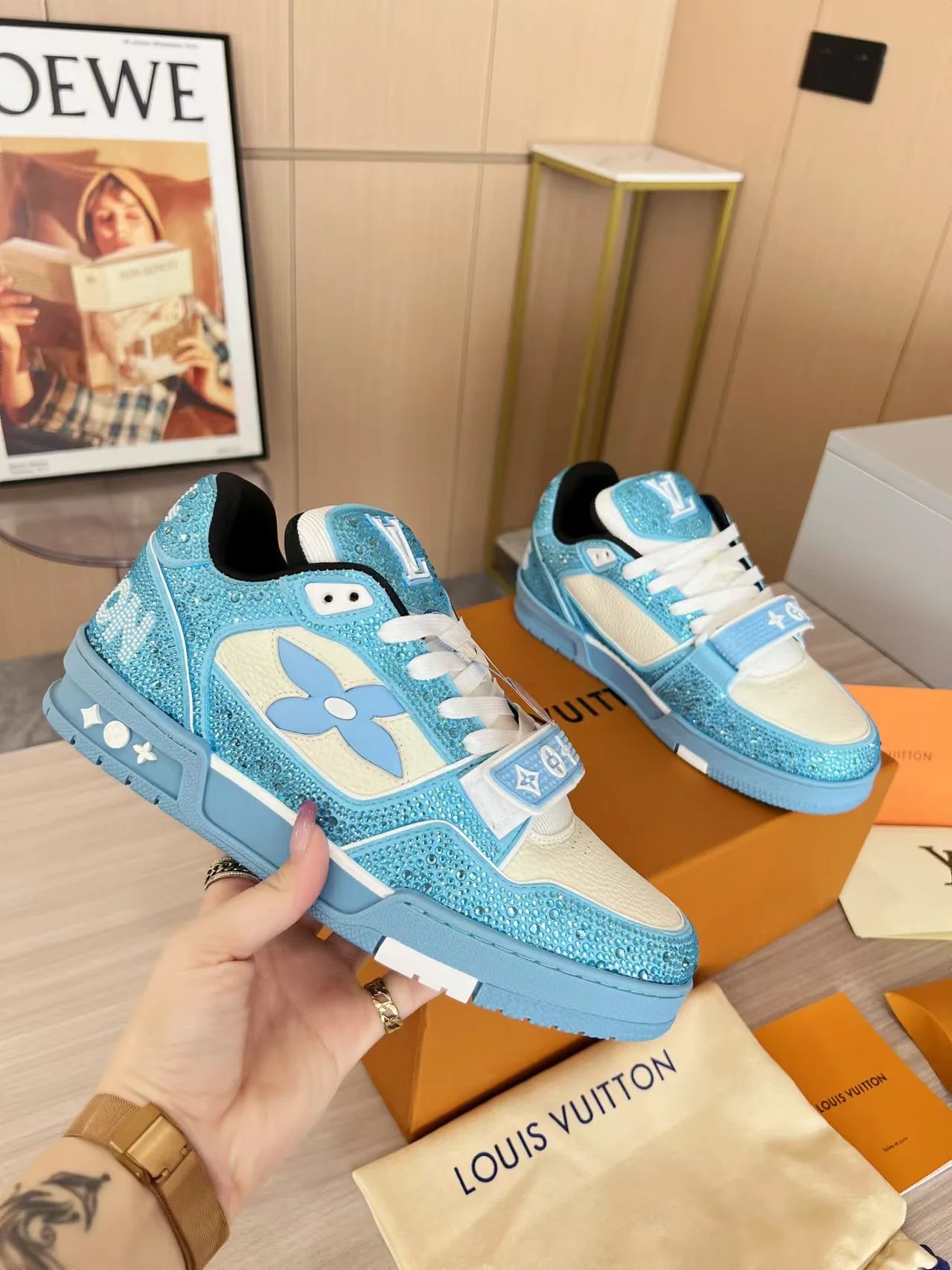 Louis Vuitton Street White Martin Boots