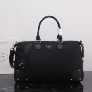 PRADA Nylon Fashion Black Travel Bag