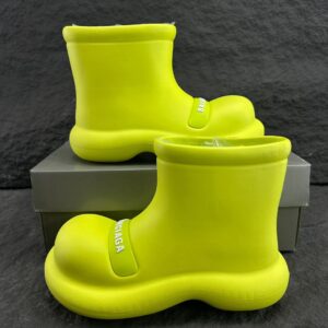 Balenciaga Tire Boots Yellow Ankle Boots