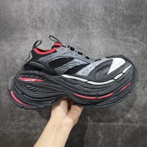 Balenciaga Runner Dad Shoes Black/Red/Gray