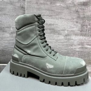 Balenciaga Military Green Work Boots