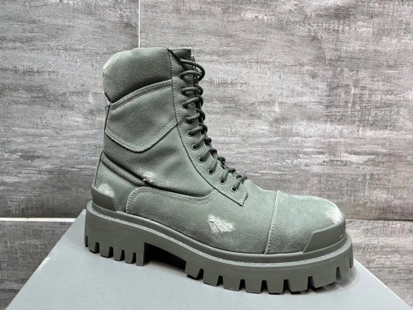 Balenciaga Military Green Work Boots