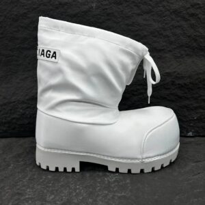Balenciaga Thick-Sole Boots in White