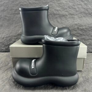Balenciaga Short Boots with Thick Soles in Black