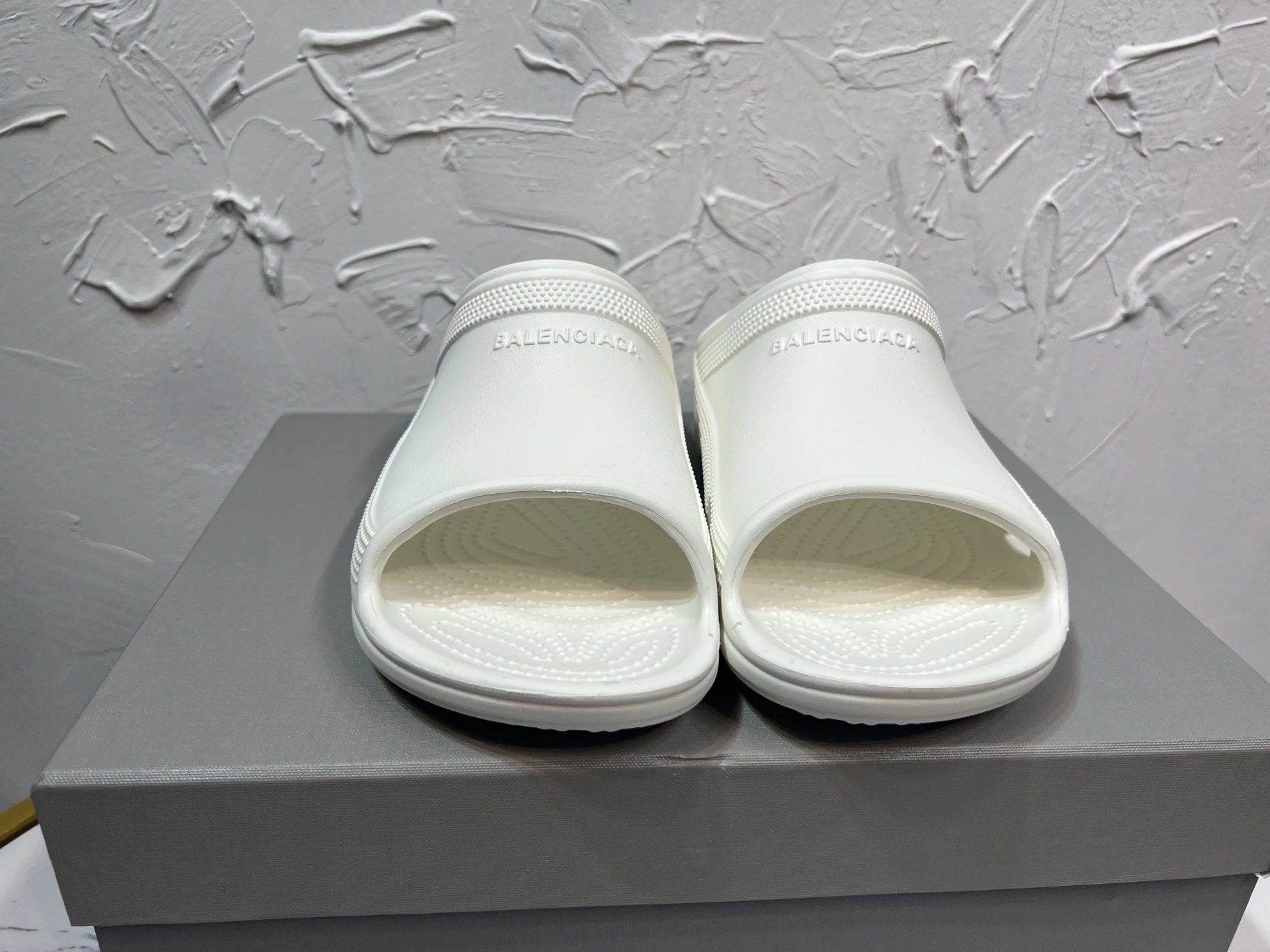 Balenciaga Classic White Slippers