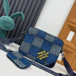 Louis Vuitton Trendy Blue Crossbody Bag