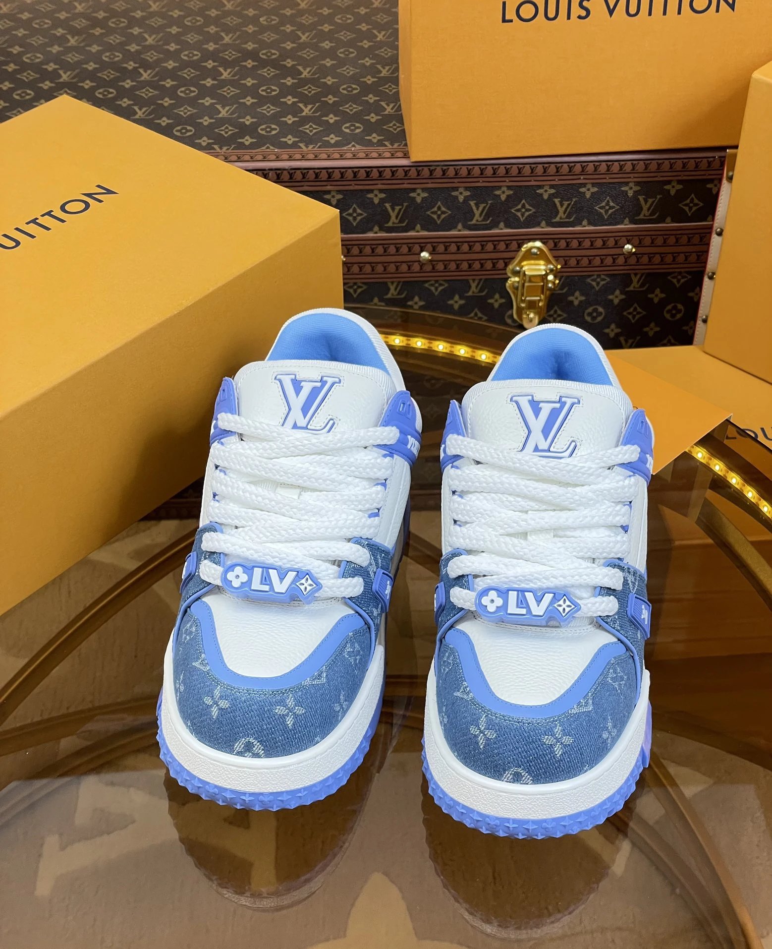 Louis Vuitton Trainer Purple Sneakers