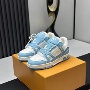 Louis Vuitton Trainer Purple & Pink Trendy Sneakers