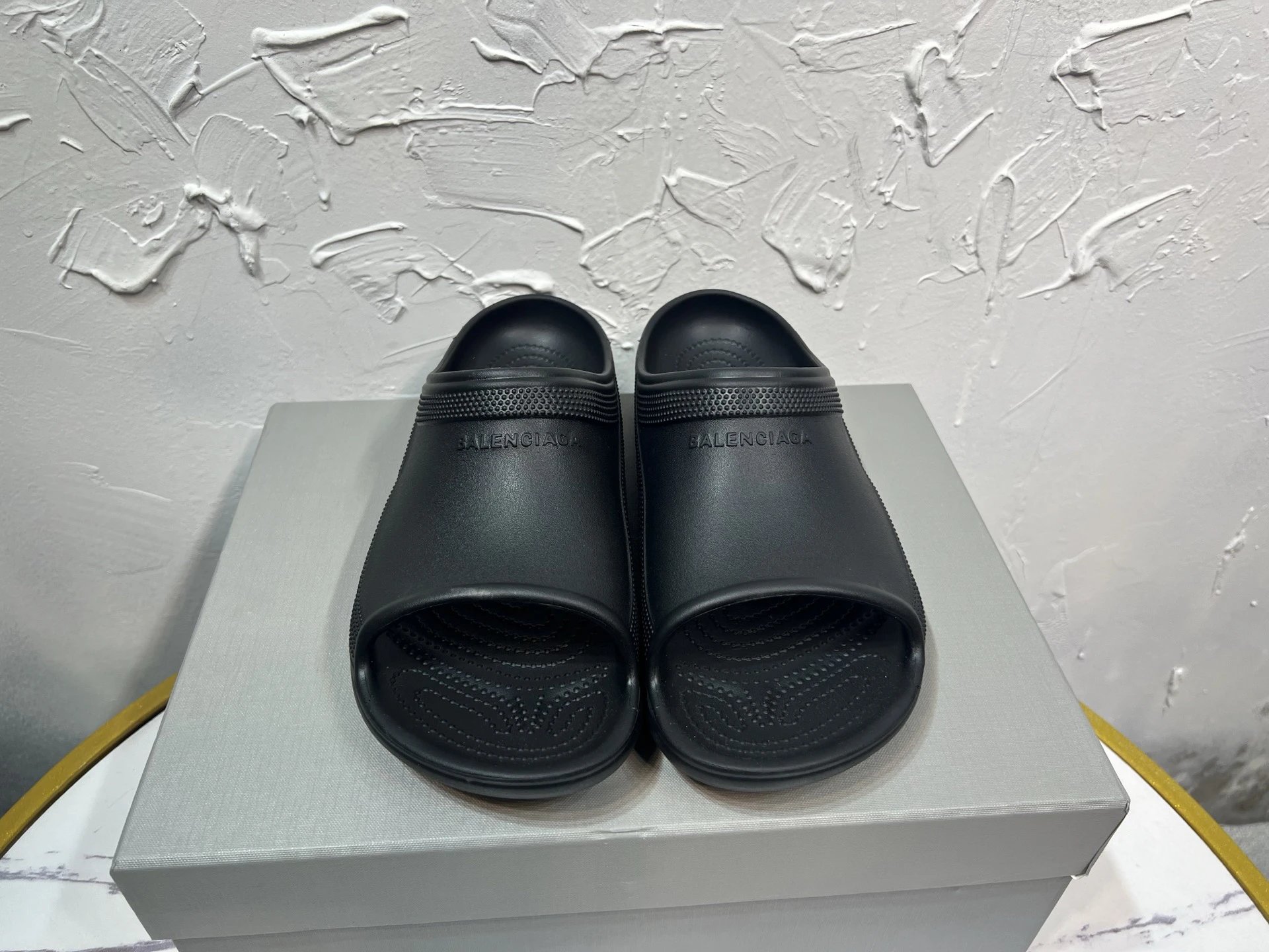 Balenciaga Pool Black Slippers