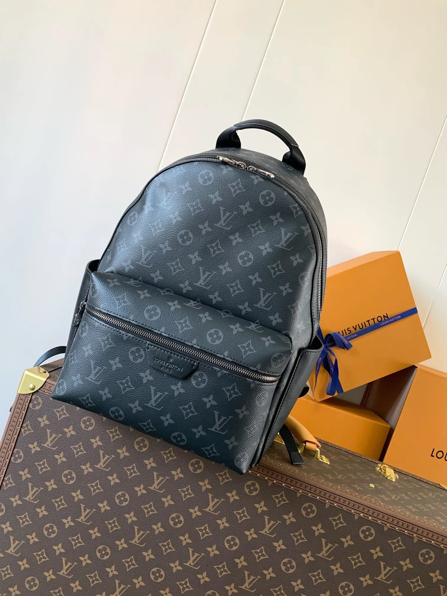 Louis Vuitton Classic Monogram Blue Backpack