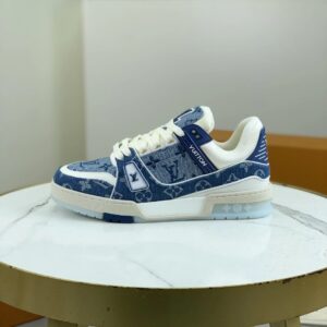 Louis Vuitton Trainer Monogram Blue Sneakers