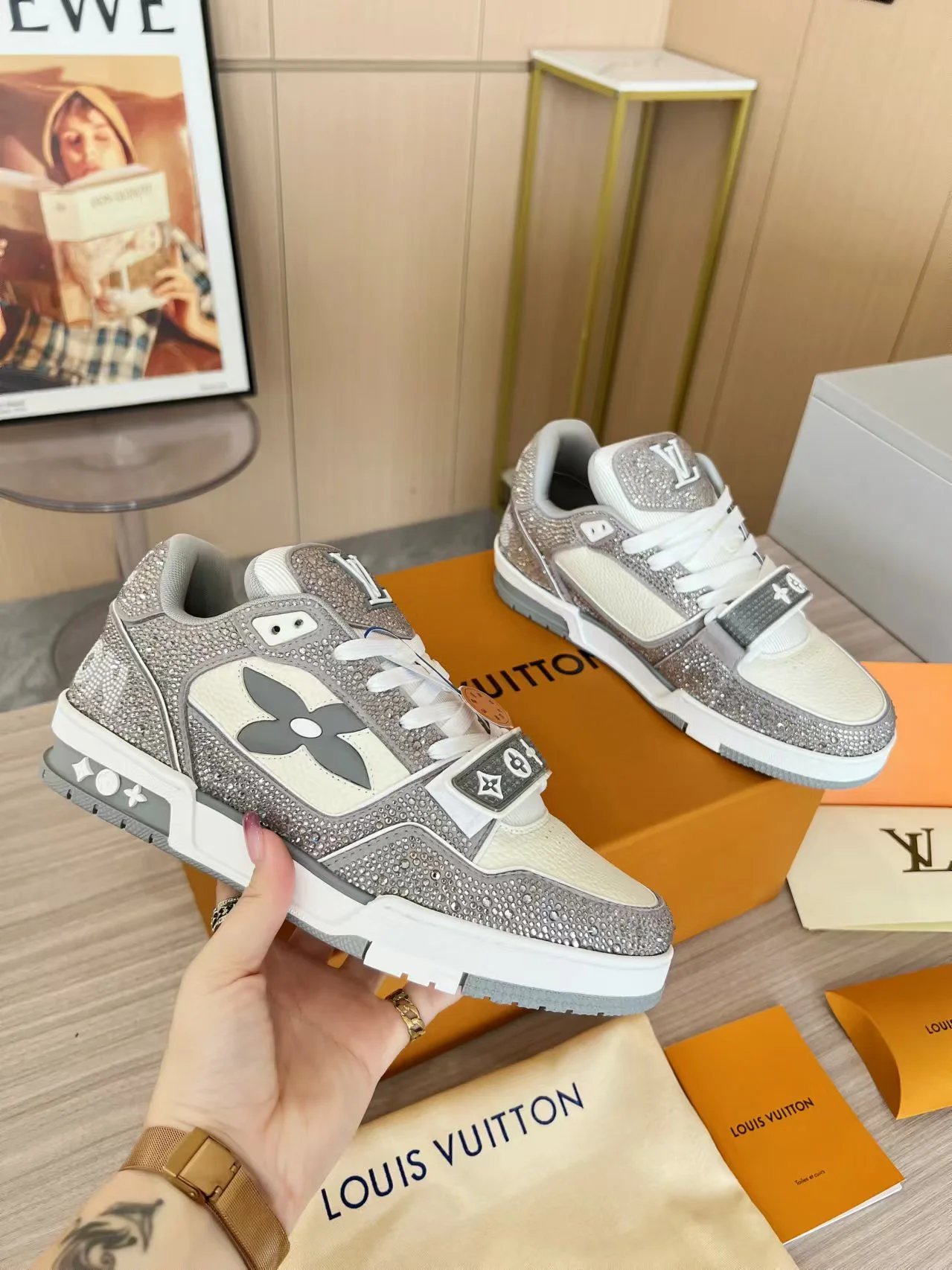 Louis Vuitton Butterfly Series Blue Sneakers