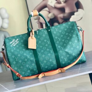 Louis Vuitton Keepall Monogram Green Travel Bag