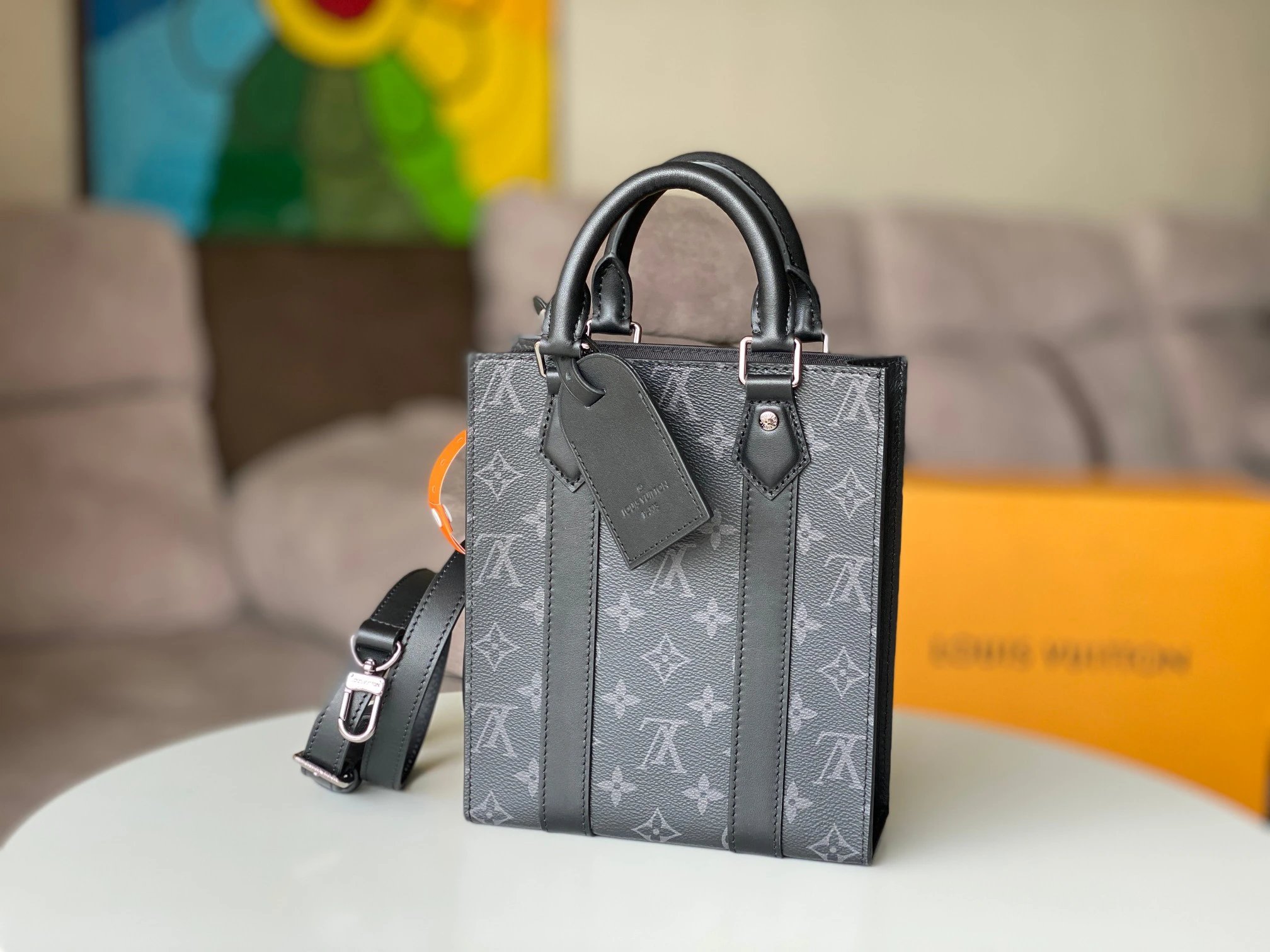 Louis Vuitton Classic Grey Tote Bag
