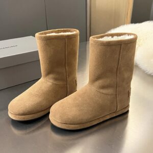 Balenciaga Camel-Colored Snow Boots