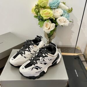 Balenciaga Track Black and White Dad Sneakers
